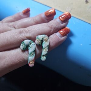 Festive Candy Cane Earrings